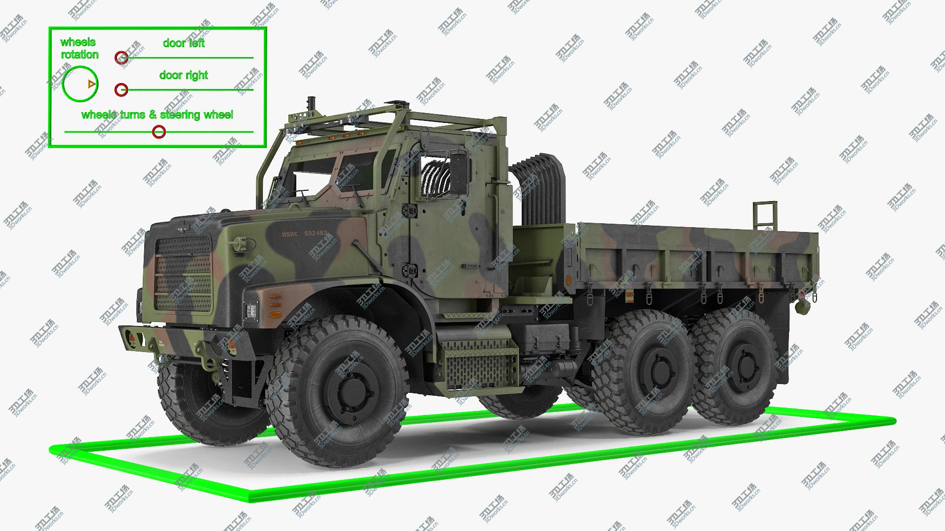 images/goods_img/20210313/3D Military Cargo Truck OshKosh MTVR MK23 Rigged/3.jpg